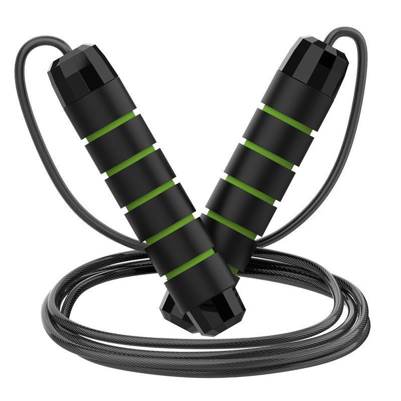 5 PCS Black-green Adjustable Steel Wire Speed Jump Rope Set - Professional Fitness Rope with Ball Bearings for Cardio, Boxing & Workout 1 5 PCS Black-green Adjustable Steel Wire Speed Jump Rope Set – Professional Fitness Rope with Ball Bearings for Cardio, Boxing & Workout