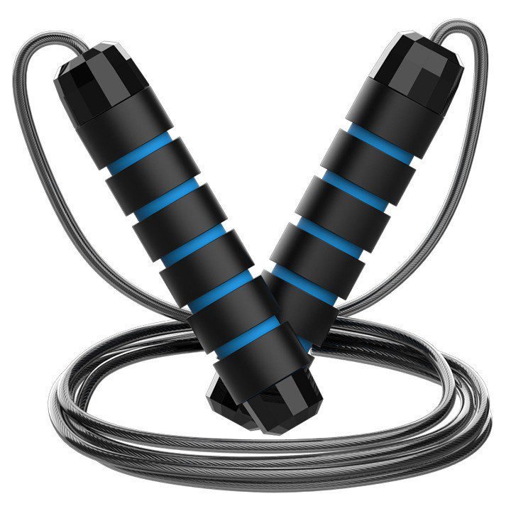5 PCS Black-blue Adjustable Steel Wire Speed Jump Rope Set - Professional Fitness Rope with Ball Bearings for Cardio, Boxing & Workout 1 5 PCS Black-blue Adjustable Steel Wire Speed Jump Rope Set – Professional Fitness Rope with Ball Bearings for Cardio, Boxing & Workout