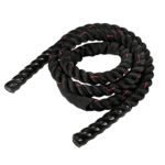 Black-red Heavy Duty Battle Rope for Jumping (25mm) – Intense Full-Body Workout for Core Strength & Muscle Training