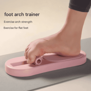 Pink Adjustable Foot Arch Trainer Toe Grip Exerciser Spring Resistance Strengthening Tool for Flat Feet & Ballet 29cm