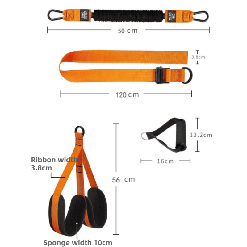 Orange (300lb)Heavy Duty Pull-Up Assist Strap System With Foam Handles - Adjustable Resistance Trainer for Pull-Ups and Home Gym Workouts 2 Orange (300lb)Heavy Duty Pull-Up Assist Strap System With Foam Handles – Adjustable Resistance Trainer for Pull-Ups and Home Gym Workouts - image 2