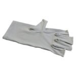 5-Pair Grey UV Protection Fingerless Gloves for Nail Art Curing and Cycling Sun Protection – Made of Nylon/Spandex, Manicure Hand Care