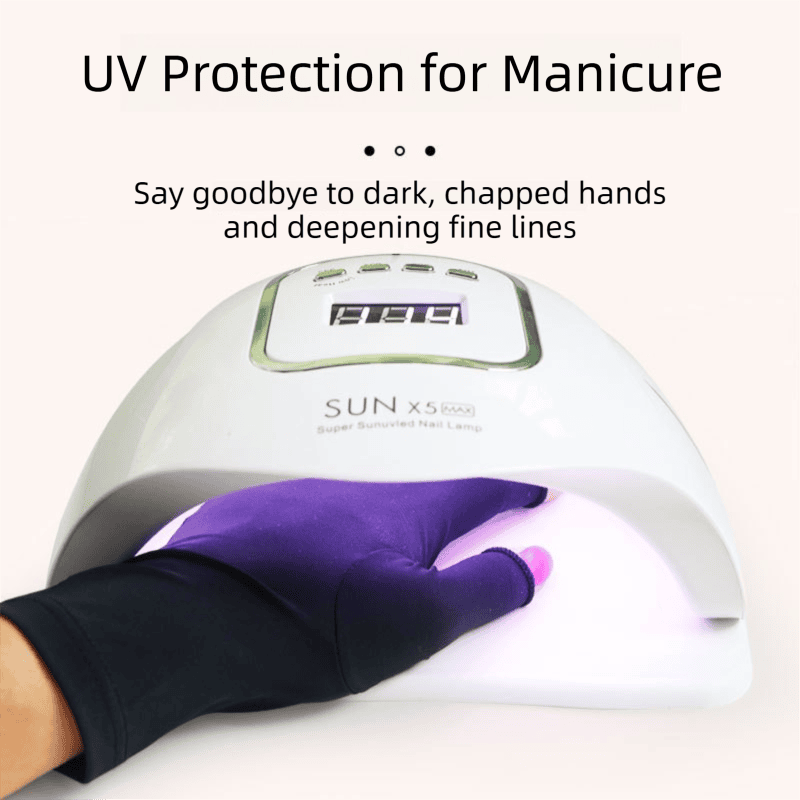 5-Pair Grey UV Protection Fingerless Gloves for Nail Art Curing and Cycling Sun Protection - Made of Nylon/Spandex, Manicure Hand Care 2 5-Pair Grey UV Protection Fingerless Gloves for Nail Art Curing and Cycling Sun Protection – Made of Nylon/Spandex, Manicure Hand Care - image 2