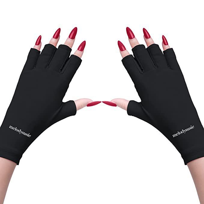 5-Pair White UV Protection Fingerless Gloves for Nail Art Curing and Cycling Sun Protection - Made of Nylon/Spandex, Manicure Hand Care 4 5-Pair White UV Protection Fingerless Gloves for Nail Art Curing and Cycling Sun Protection – Made of Nylon/Spandex, Manicure Hand Care - image 4