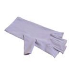 5-Pair Purple UV Protection Fingerless Gloves for Nail Art Curing and Cycling Sun Protection – Made of Nylon/Spandex, Manicure Hand Care