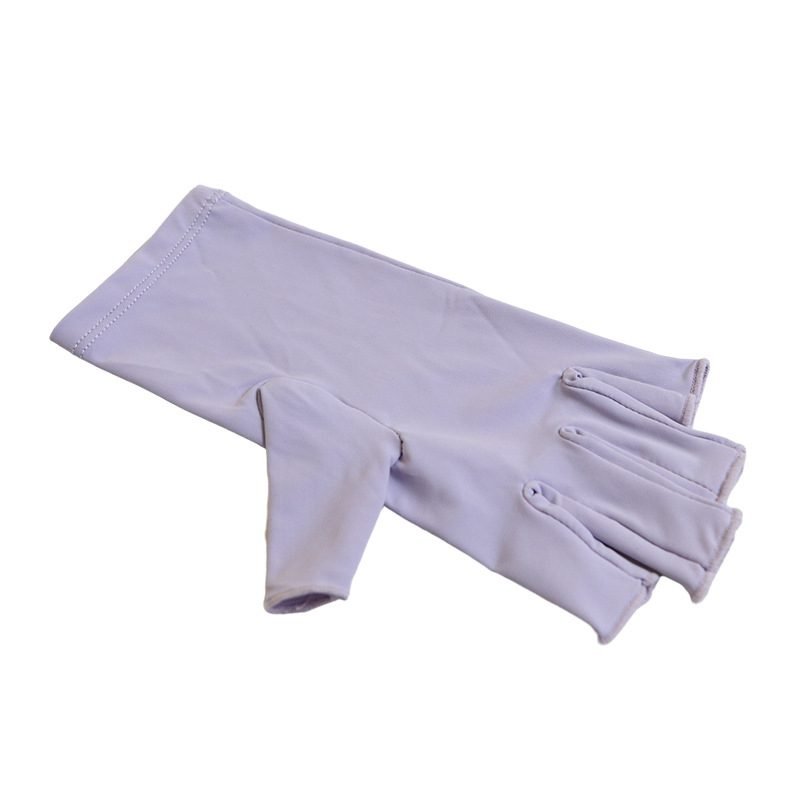5-Pair Purple UV Protection Fingerless Gloves for Nail Art Curing and Cycling Sun Protection - Made of Nylon/Spandex, Manicure Hand Care 1 5-Pair Purple UV Protection Fingerless Gloves for Nail Art Curing and Cycling Sun Protection – Made of Nylon/Spandex, Manicure Hand Care