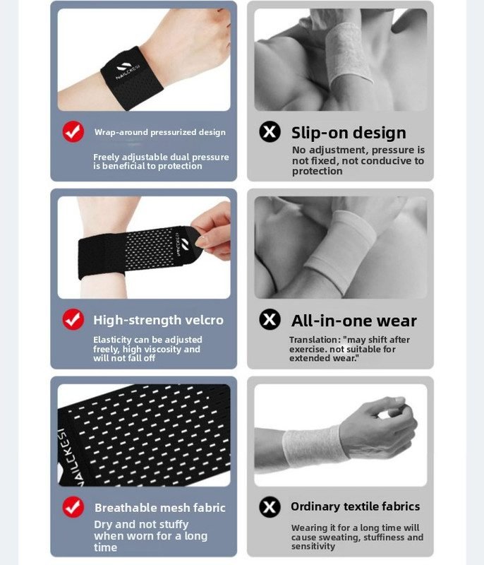 2PCS Adjustable Wrist Support Brace Ultra Thin Breathable Mesh Wrap for Sports Tennis Gym & Daily Office Use One Size Fits Most Graphite Black 2 2PCS Adjustable Wrist Support Brace Ultra Thin Breathable Mesh Wrap for Sports Tennis Gym & Daily Office Use One Size Fits Most Graphite Black - image 2
