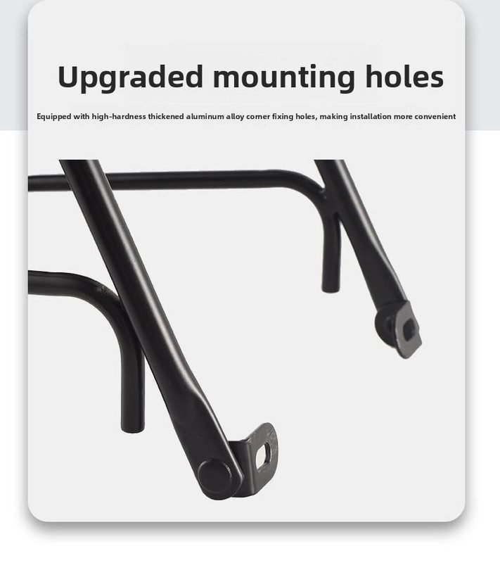 Aluminium Alloy Bicycle Front Rack Carrier Heavy Duty Fork Mount Cargo Shelf for MTB Mountain Bike Disc and V-Brake Touring Black 5 Aluminium Alloy Bicycle Front Rack Carrier Heavy Duty Fork Mount Cargo Shelf for MTB Mountain Bike Disc and V-Brake Touring Black - image 5