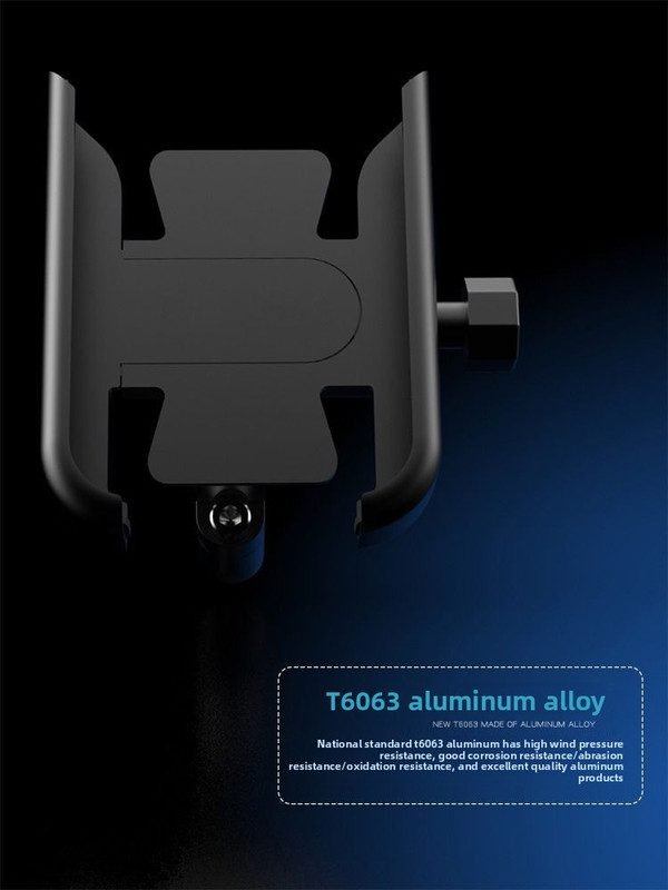 New M3 Aluminium Motorcycle Phone Holder Rearview Mirror Mount 360 Rotation Anti-Shake Metal Bracket for Scooter Motorbike 4-7 Inch Phones Black 5 New M3 Aluminium Motorcycle Phone Holder Rearview Mirror Mount 360 Rotation Anti-Shake Metal Bracket for Scooter Motorbike 4-7 Inch Phones Black - image 5