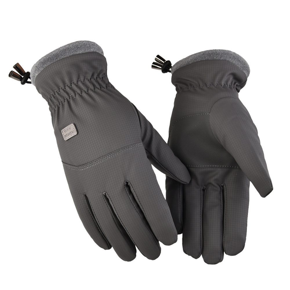 2-Pair Grey Thermal Winter Gloves for Men and Women - Waterproof Windproof & Touchscreen Compatible Gloves for Skiing, Cycling & Winter Travel(M Size) 1 2-Pair Grey Thermal Winter Gloves for Men and Women – Waterproof Windproof & Touchscreen Compatible Gloves for Skiing, Cycling & Winter Travel(M Size)