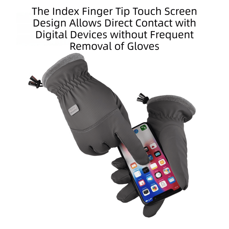 2-Pair Grey Thermal Winter Gloves for Men and Women - Waterproof Windproof & Touchscreen Compatible Gloves for Skiing, Cycling & Winter Travel(M Size) 2 2-Pair Grey Thermal Winter Gloves for Men and Women – Waterproof Windproof & Touchscreen Compatible Gloves for Skiing, Cycling & Winter Travel(M Size) - image 2