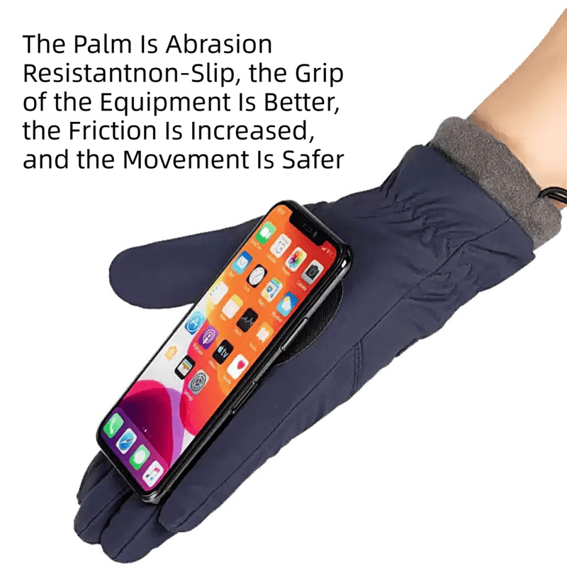 2-Pair Grey Thermal Winter Gloves for Men and Women - Waterproof Windproof & Touchscreen Compatible Gloves for Skiing, Cycling & Winter Travel(L Size) 3 2-Pair Grey Thermal Winter Gloves for Men and Women – Waterproof Windproof & Touchscreen Compatible Gloves for Skiing, Cycling & Winter Travel(L Size) - image 3