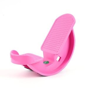 1-Pair Pink Reinforced Calf Stretcher Slant Board – Professional Non-Slip Achilles Tendon & Hamstring Stretcher for Physical Therapy, Yoga & Fitness