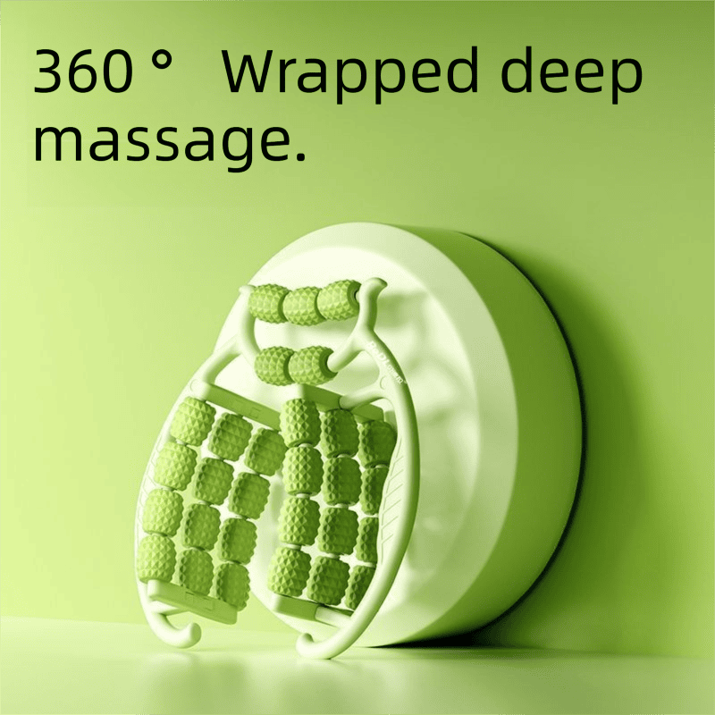 Blue 360-Degree Wrap Around Leg Roller Massager with 29 Acupressure Points for Muscle Recovery and Body Shaping Essential Tool for Local Home Workouts 4 Blue 360-Degree Wrap Around Leg Roller Massager with 29 Acupressure Points for Muscle Recovery and Body Shaping Essential Tool for Local Home Workouts - image 4