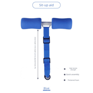 Portable Sit-Up Assistant Bar Door & Bed Anchor Core Trainer Adjustable Ab Workout Equipment Blue