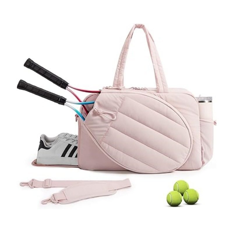 42L Pink Tennis & Pickleball Expandable Tote Bag wIth Shoe-Zone & Bottle Side Pocket - Waterproof Gym Bag for Racquets & Paddles 1 42L Pink Tennis & Pickleball Expandable Tote Bag wIth Shoe-Zone & Bottle Side Pocket – Waterproof Gym Bag for Racquets & Paddles