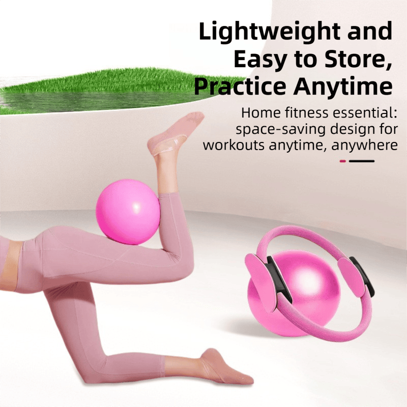 Black Professional Pilates Ring & Yoga Ball Set - Multipurpose Home Fitness Equipment for Whole-Body Core Training & Pelvic Floor Strengthening 5 Black Professional Pilates Ring & Yoga Ball Set – Multipurpose Home Fitness Equipment for Whole-Body Core Training & Pelvic Floor Strengthening - image 5