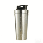 Sliver 750ML Premium Stainless Steel Protein Shaker Bottle – BPA-Free Metal Mixer Cup with Scale for Gym, Fitness & Meal Replacement