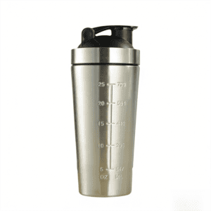 Sliver 750ML Premium Stainless Steel Protein Shaker Bottle – BPA-Free Metal Mixer Cup with Scale for Gym, Fitness & Meal Replacement