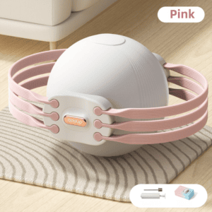 Pink 3-Level Resistance Pelvic Floor & Inner Thigh Trainer – Multi-Function Kegel Exercise Set with 25cm Yoga Ball & 3-Pair Resistance Rope