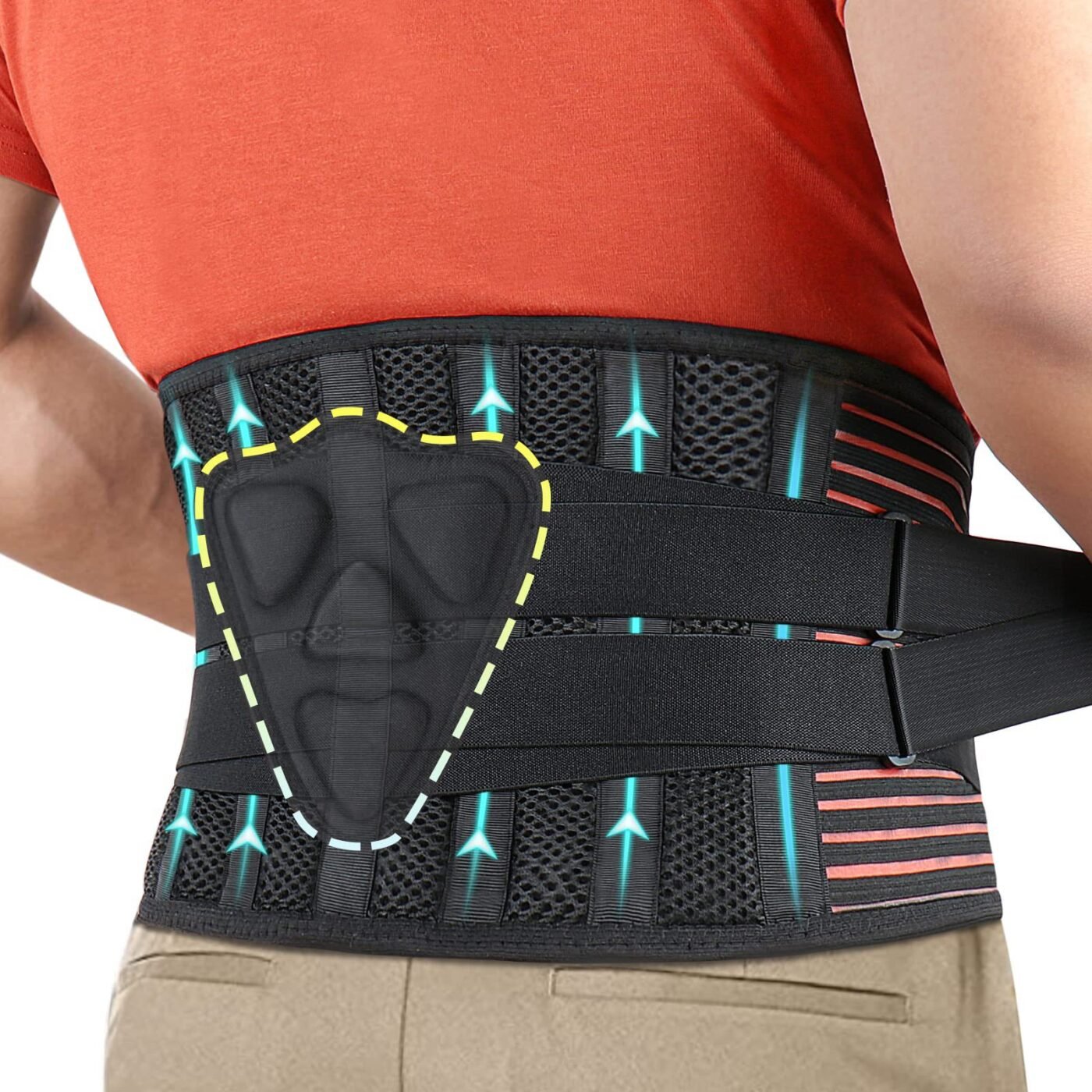 L Size Black Double-Compression Sports Waist Trimmer with 4 Steel Plates and 2 Spring Stays for Strength Training & Back Protection 1 L Size Black Double-Compression Sports Waist Trimmer with 4 Steel Plates and 2 Spring Stays for Strength Training & Back Protection