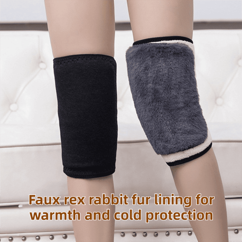 Windproof Thermal Rider Protection Set - 2 Pack Faux Rabbit Fur Knee Braces & Black Fleece Balaclava Hood Outdoor Sports Warmth Bundle 5 Windproof Thermal Rider Protection Set – 2 Pack Faux Rabbit Fur Knee Braces & Black Fleece Balaclava Hood Outdoor Sports Warmth Bundle - image 5
