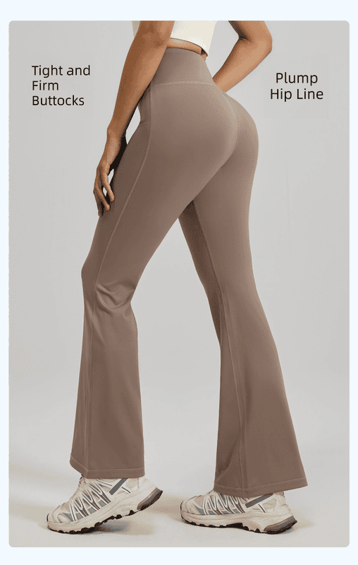 M Coffee High-Waisted Flared Yoga Pants – Sculpting & Slimming Fitness Leggings 5 M Coffee High-Waisted Flared Yoga Pants – Sculpting & Slimming Fitness Leggings - image 5
