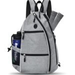 Grey Pickleball Multi-Sport Backpack – Oxford Fabric, Dual-Carry, Smart-Organized