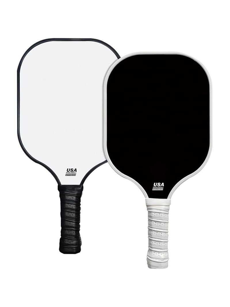 Black Fiberglass Pickleball Paddle - Lightweight 215g with Anti-Slip TPU Grip for Outdoor Sports 2 Black Fiberglass Pickleball Paddle – Lightweight 215g with Anti-Slip TPU Grip for Outdoor Sports - image 2