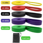 5-piece TPE Resistance Band Set – Heavy Duty Fitness Loop Bands for Strength Training, Yoga & Stretching with Carry Bag