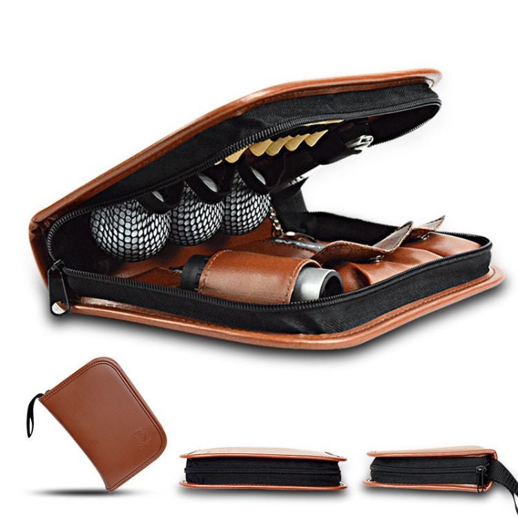 21-Piece Premium Golf Essential Accessory Kit with PU Leather Organizer - Professional Golf Tool Kit Pouch 2 21-Piece Premium Golf Essential Accessory Kit with PU Leather Organizer – Professional Golf Tool Kit Pouch - image 2