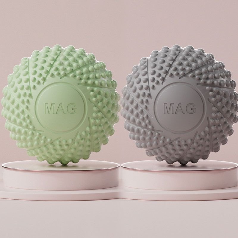 2-Pack Green and grey Spiky Fascia Massage Balls - Portable TPE Foot Arch Muscle Relaxer for Yoga Recovery Trigger Point Therapy 1 2-Pack Green and grey Spiky Fascia Massage Balls – Portable TPE Foot Arch Muscle Relaxer for Yoga Recovery Trigger Point Therapy