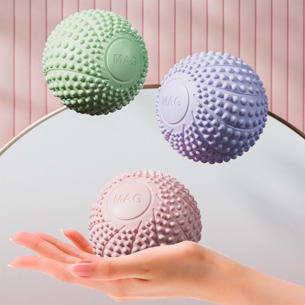 2-Pack Green and grey Spiky Fascia Massage Balls - Portable TPE Foot Arch Muscle Relaxer for Yoga Recovery Trigger Point Therapy 4 2-Pack Green and grey Spiky Fascia Massage Balls – Portable TPE Foot Arch Muscle Relaxer for Yoga Recovery Trigger Point Therapy - image 4