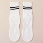 3-Pack White Anti-Slip Yoga Socks – Grippy Non-Slip Pilates Dance Fitness Socks for Women