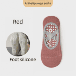 3-Pack Wine red Anti-Slip Yoga Socks – Grippy Pilates Dance Fitness Socks with Silicone Grip for Women