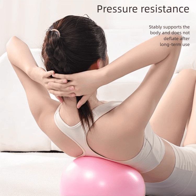 Pink Anti-Burst Yoga Exercise Ball with Manual Hand Pump - 25cm Thickened Stability Ball for Pilates Core Training Fitness 2 Pink Anti-Burst Yoga Exercise Ball with Manual Hand Pump – 25cm Thickened Stability Ball for Pilates Core Training Fitness - image 2