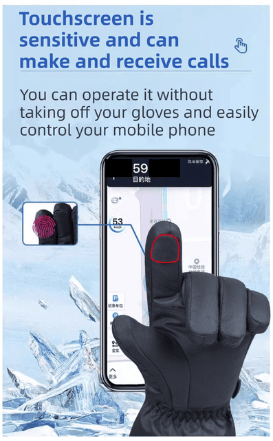 Winter 3 Level Intelligent Heated Gloves with Touchscreen Fingertip - Waterproof Thermal Gloves for Skiing & Outdoor Sports, 360° All-Finger + Hand's Back Large Heating Coverage (Battery Operated) 2 Winter 3 Level Intelligent Heated Gloves with Touchscreen Fingertip – Waterproof Thermal Gloves for Skiing & Outdoor Sports, 360° All-Finger + Hand’s Back Large Heating Coverage (Battery Operated) - image 2