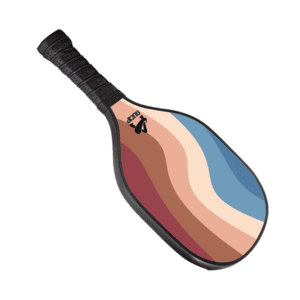Lightweight 9-Ply Hard Basswood Pickleball Paddle with Curved Stripes Design for Indoor & Outdoor Play – Professional Size Construction, Breathable Non-Slip Grip