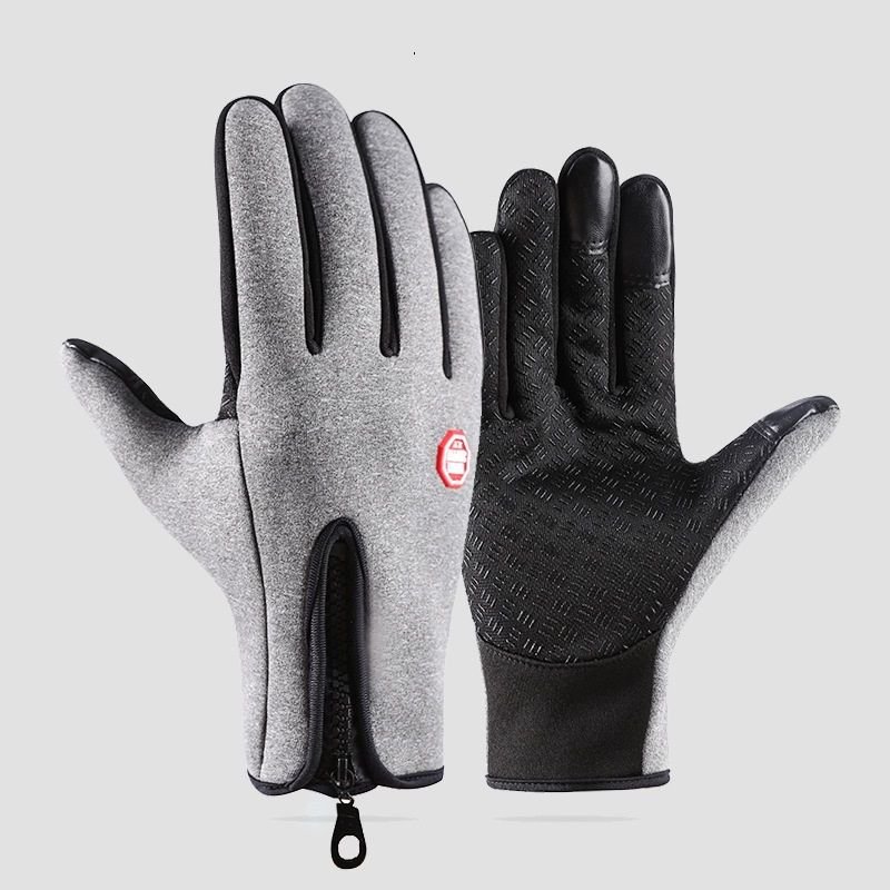 Grey M size Winter Outdoor Cycling Gloves - Touch Screen Compatible Windproof Waterproof Non-Slip Palm Thermal Fleece Gloves for Cycling, Skiing, Hiking and Sports 1 Grey M size Winter Outdoor Cycling Gloves – Touch Screen Compatible Windproof Waterproof Non-Slip Palm Thermal Fleece Gloves for Cycling, Skiing, Hiking and Sports