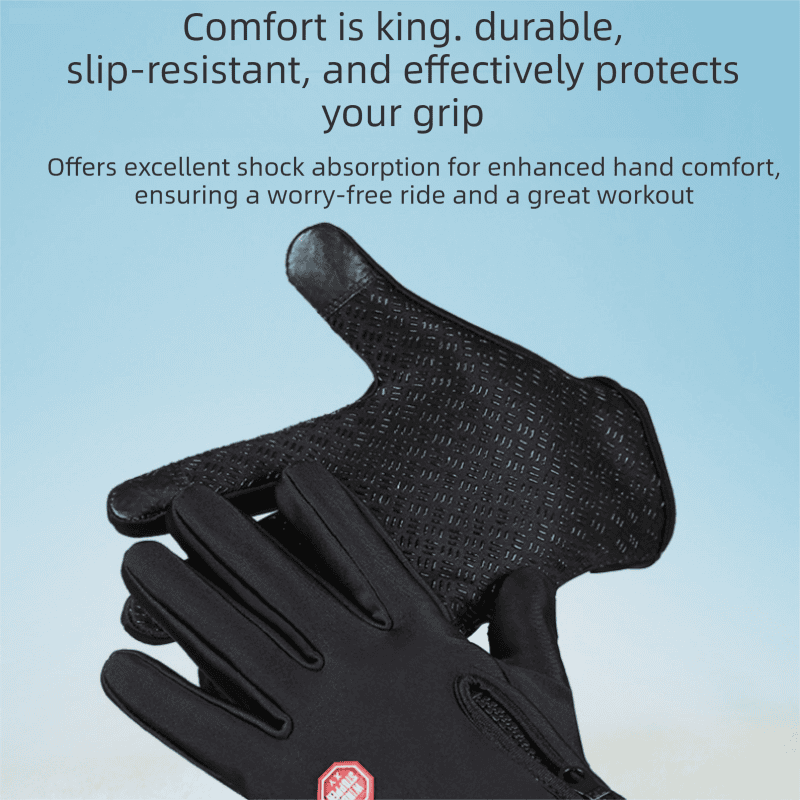 Grey M size Winter Outdoor Cycling Gloves - Touch Screen Compatible Windproof Waterproof Non-Slip Palm Thermal Fleece Gloves for Cycling, Skiing, Hiking and Sports 4 Grey M size Winter Outdoor Cycling Gloves – Touch Screen Compatible Windproof Waterproof Non-Slip Palm Thermal Fleece Gloves for Cycling, Skiing, Hiking and Sports - image 4