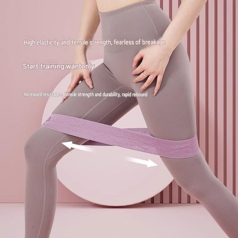 40LB + 60LB Booty Resistance Band Set Fabric Glute Bands for Women Hip Training Pilates Yoga Home Workout Lower Body Strength Exercise 5 40LB + 60LB Booty Resistance Band Set Fabric Glute Bands for Women Hip Training Pilates Yoga Home Workout Lower Body Strength Exercise - image 5