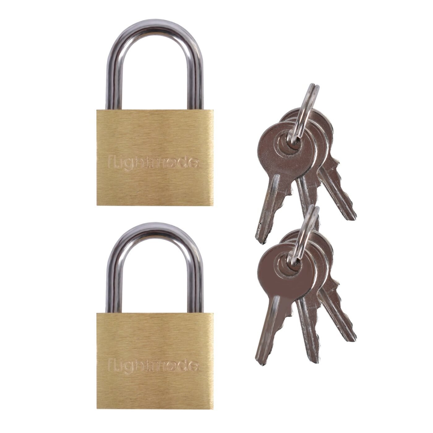 4 Pcs Flightmode Brass Padlock 3 4 Pcs Flightmode Brass Padlock - image 3