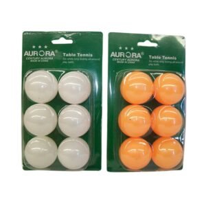 6x Table tennis balls 6 balls on card (36balls) – Orange