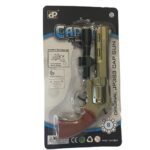 8 shots toy cap gun with 144 free caps – Silver