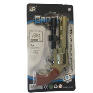 8 shots toy cap gun with 144 free caps – Black