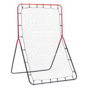 Baseball And Softball Rebounder Net, 3 x 4.5 ft PitchBack Baseball Pitching Nest, 3-Way Baseball, Softball Pitchback Net, Fielding Trainer, Bounce Back Net for Fielding/Throwing Practice