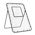 Baseball And Softball Rebounder Net, 4 x 6 Feet PitchBack Baseball Nest for Pitching and Fielding Training, Pitch Return Trainer Rebound Net with Pitching Target, 4 Adjustable Angles