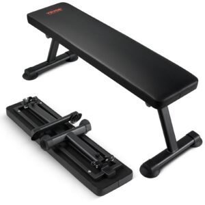 Flat Weight Bench, Foldable Strength Training Bench, Utility Workout Bench for Full Body Workout, 1000 LBS Press Bench for Home Gym Exercise, for Multi-Purpose Weight Training and Ab Exercises