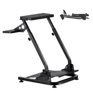 Racing Wheel Stand, Adjustable & Foldable Simulator Stand for Logitech G29 G27 G920 G923, Thrustmaster T300RS T300GT T248 TS-PC TSXW Gaming Cockpit,Pedals Simulator NOT Included