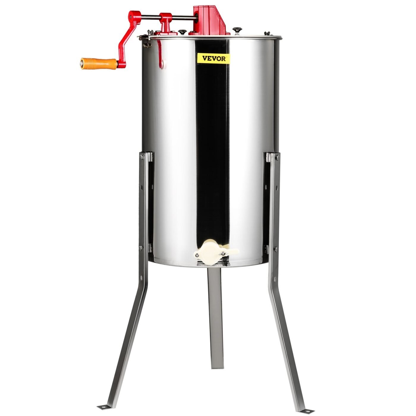Manual Honey Extractor, 3 Frames Honey Spinner Extractor, Stainless Steel Beekeeping Extraction, Honeycomb Drum Spinner with Lid, Apiary Centrifuge Equipment with Height Adjustable Stand 1 Manual Honey Extractor, 3 Frames Honey Spinner Extractor, Stainless Steel Beekeeping Extraction, Honeycomb Drum Spinner with Lid, Apiary Centrifuge Equipment with Height Adjustable Stand